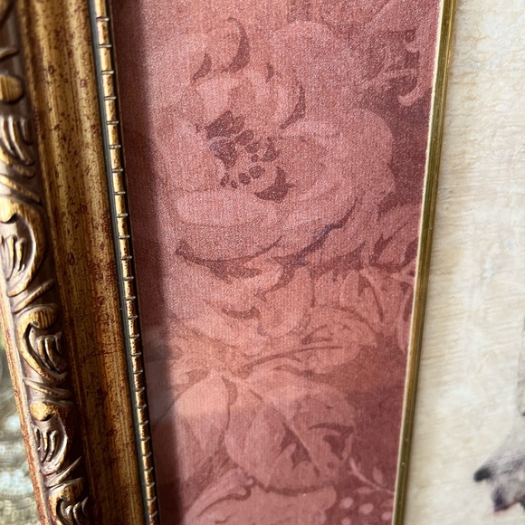 Home Decor Gold Ornate Frame 16 x 14 Center Pic 8x6 Of A Lily Hung Vertical - Picture 5 of 11